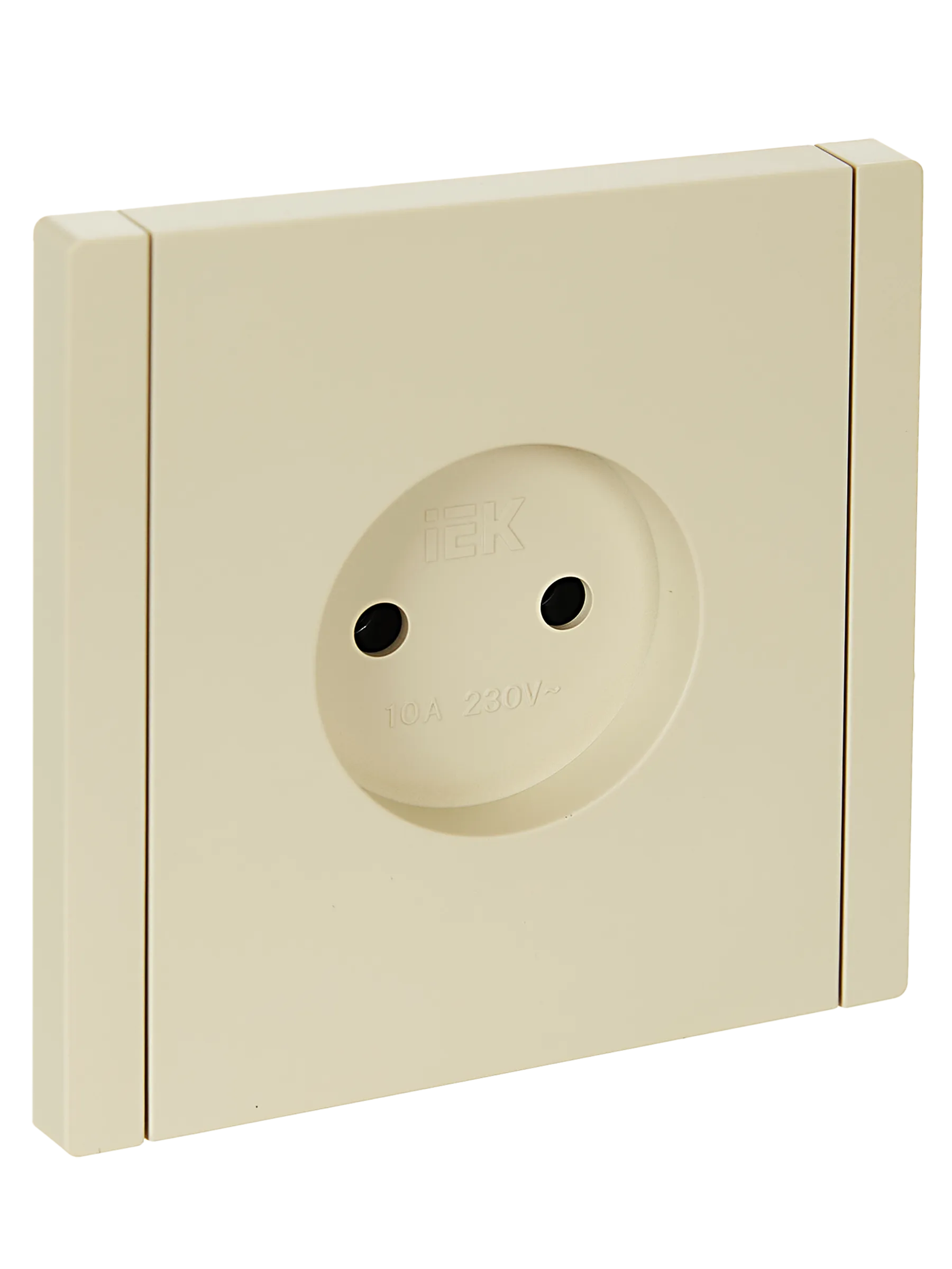 FORTE&PIANO Розетка 1-местная без заземления без защитных шторок винтовое крепление 10А FP418 ваниль IEK FP-R10-10-K10