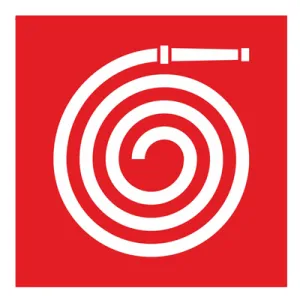 Знак наклейка F46 "Пожарный рукав" (200x200) EKF an-f-46