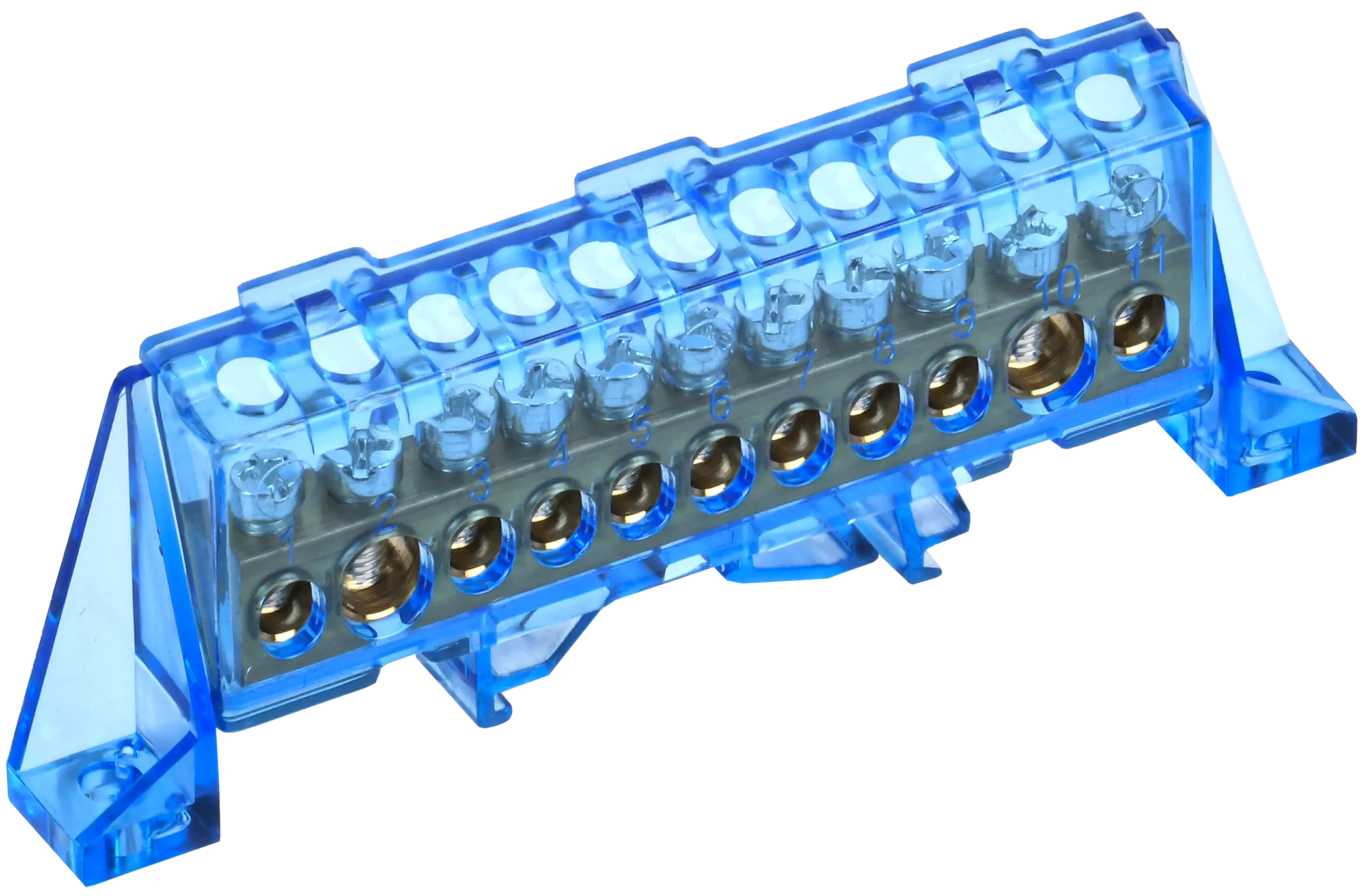 TEKFOR Шина N "ноль" в комбинированном DIN-изоляторе "Стойка" 8х12-11-С IEK