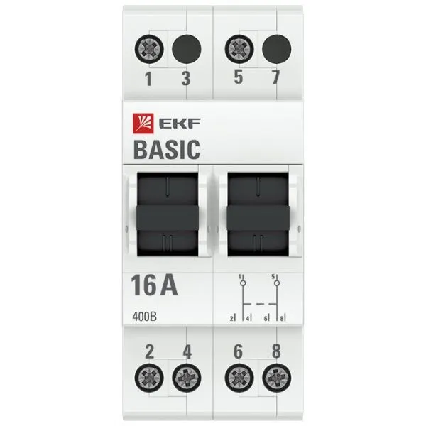 Трехпоз. перекл. 2P 16А Basic - Фото 2