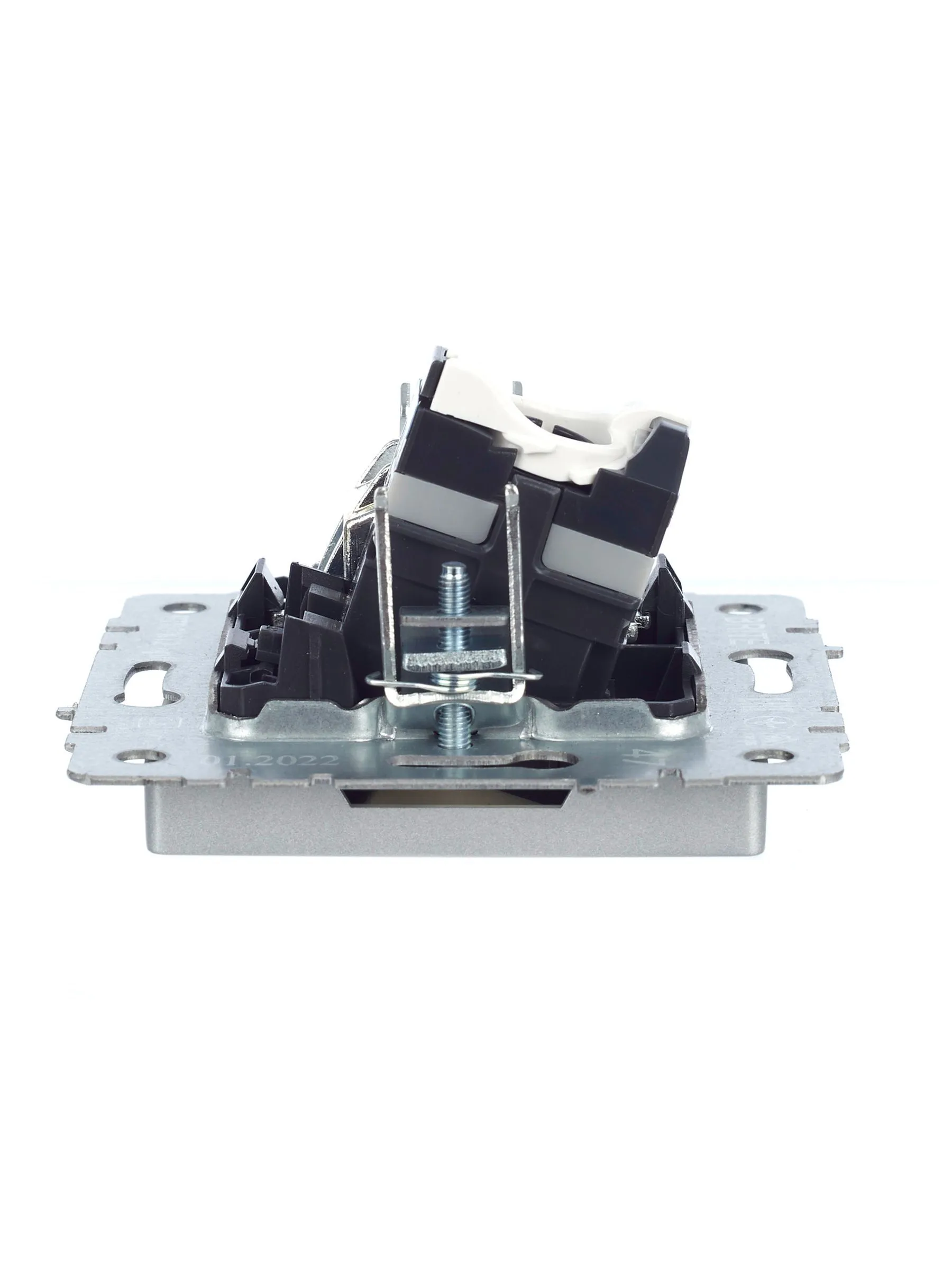 BRITE Розетка двойная TV+RJ45 кат.5E РТВ/РК12-БрА алюминий IEK - Фото 2