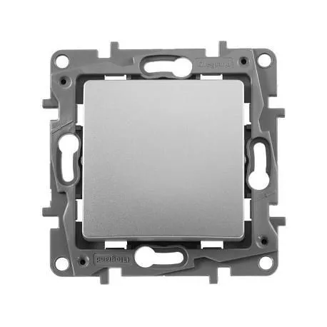 ETIKA Переключатель 1-клавишный схема 6 10АХ безвинтовые зажимы алюминий - Фото 2