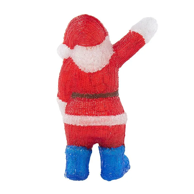 Акриловая светодиодная фигура Санта Клаус приветствует 60 см, 200 светодиодов, IP65 понижающий транс - Фото 5