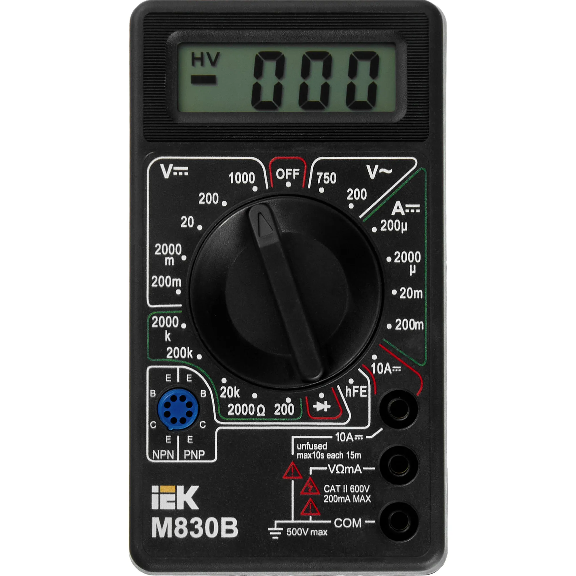 Мультиметр цифровой UNIVERSAL M830B IEK - Фото 7