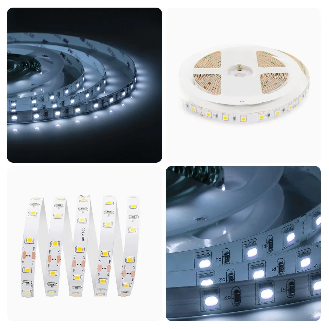 Светодиодная лента 24В, 14,4Вт/м, smd5050, 60д/м, IP20, 800Лм/м, ширина подложки 10мм, 5м, х/б, 6500 - Фото 8