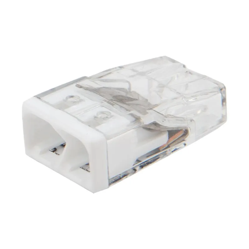 Экспресс-клемма REXANT СМК 2273-202, 2-проводная 0.5-2.5 мм², прозрачная, блистер (20 шт./уп.)