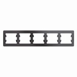 Рамка 5-м Glossa горизонт. графит SE GSL001305 458394