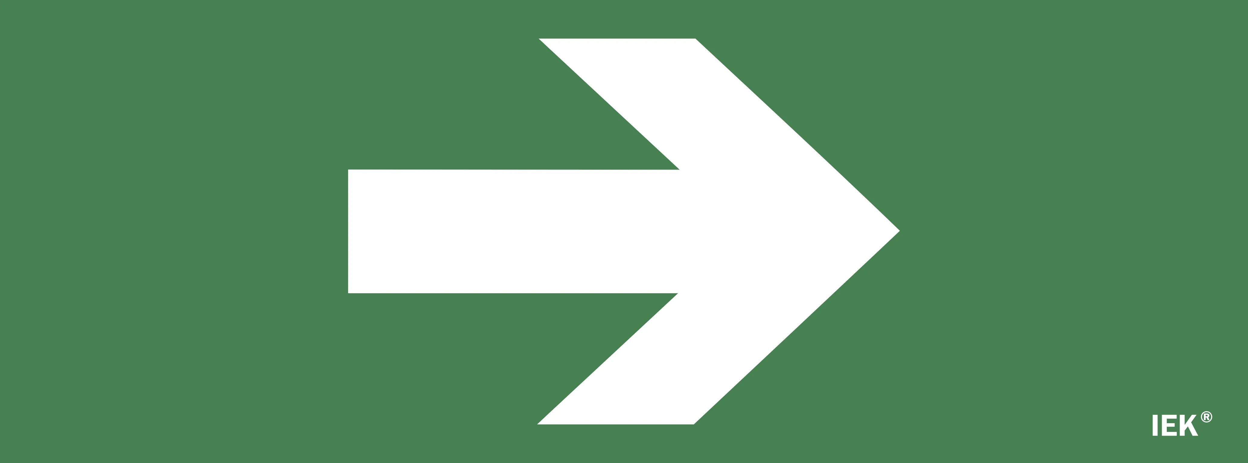 Этикетка самоклеящаяся 350х130мм "Направляющая стрелка" IEK LPC10-1-35-13-STR