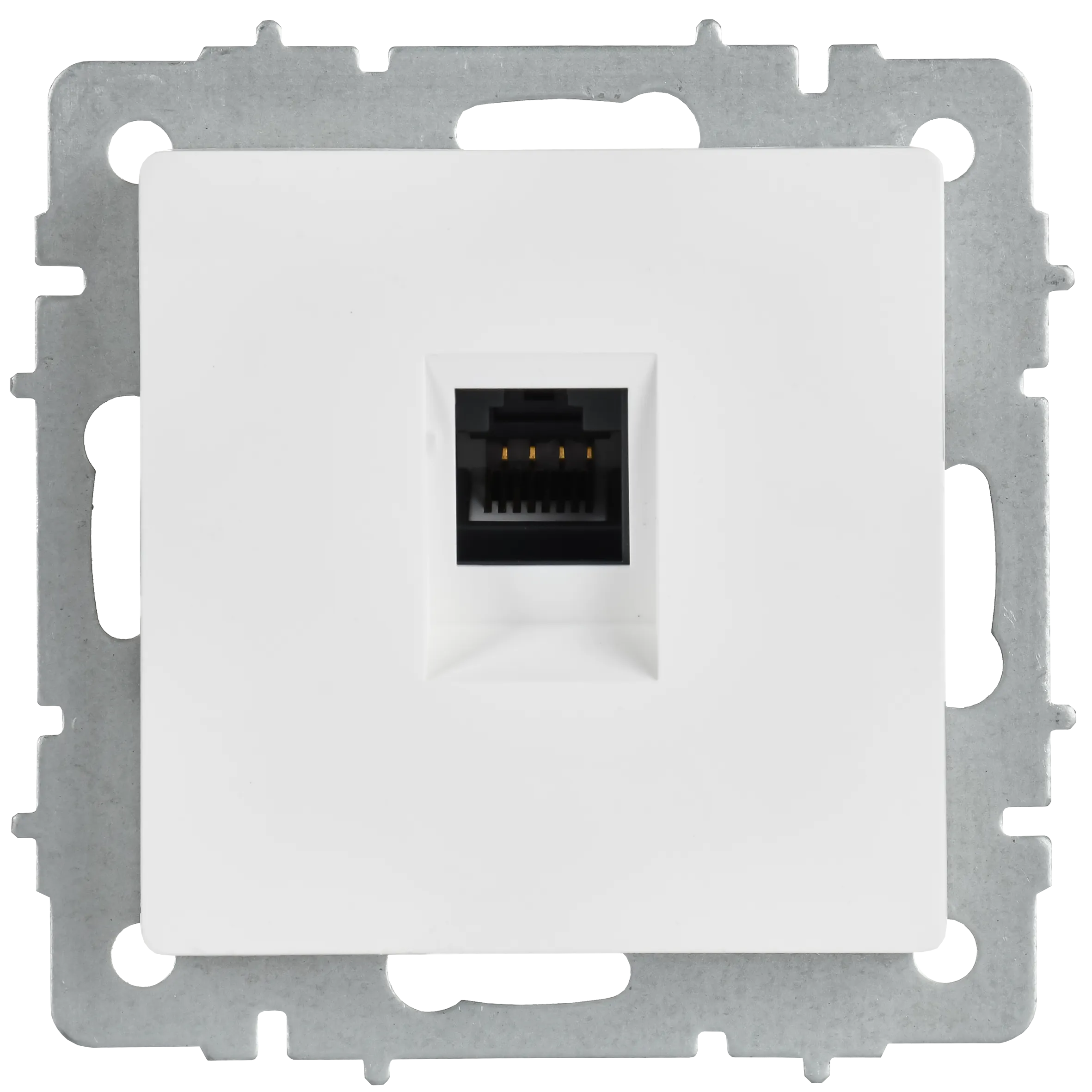 BRITE Розетка компьютерная RJ45 кат.5E РК10-БрАБ арктический белый IEK - Фото 4