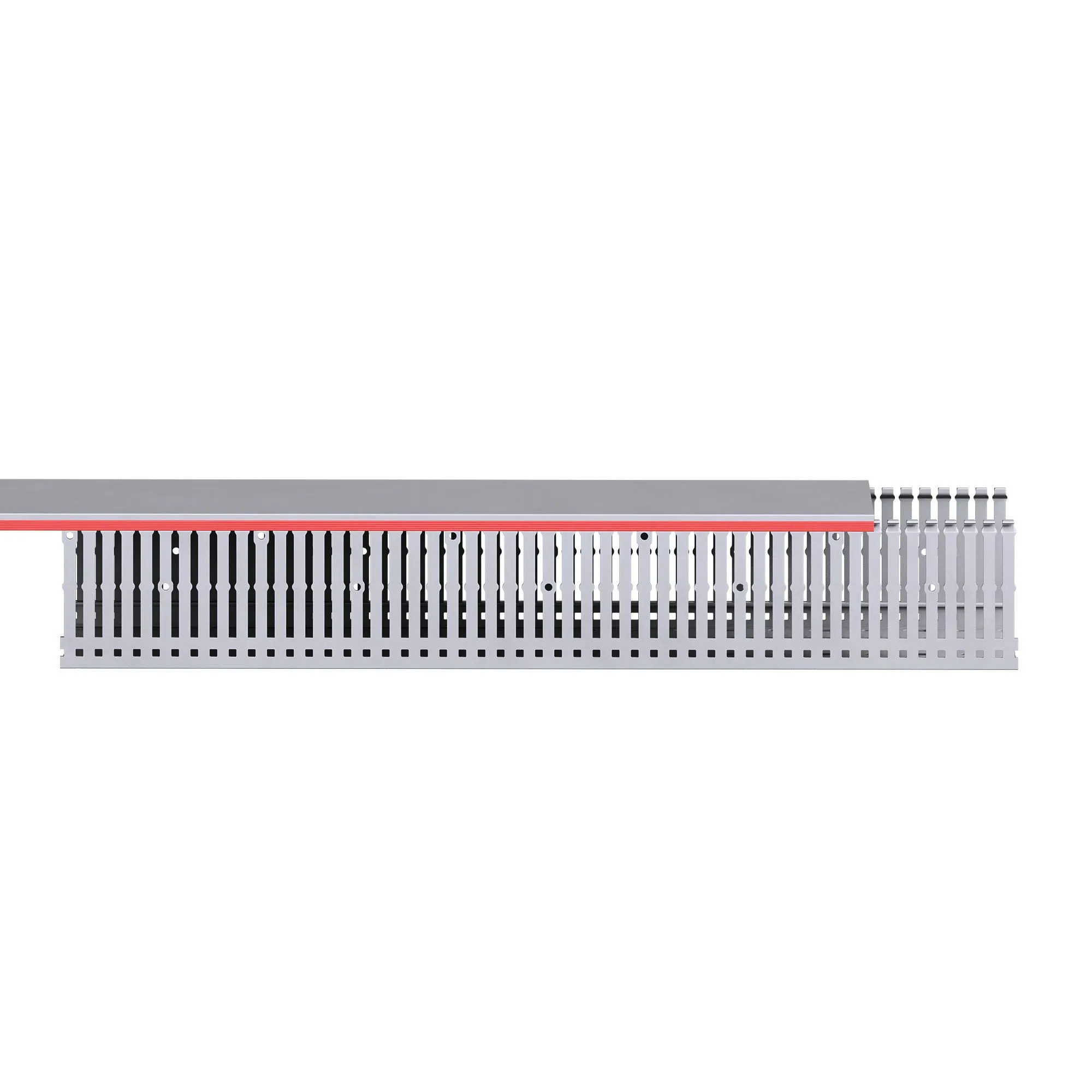 Кабель-канал перфорированный 120х80 L2000 RL6 сер. DKC 01131RL для комплектации электрического щита - Фото 3