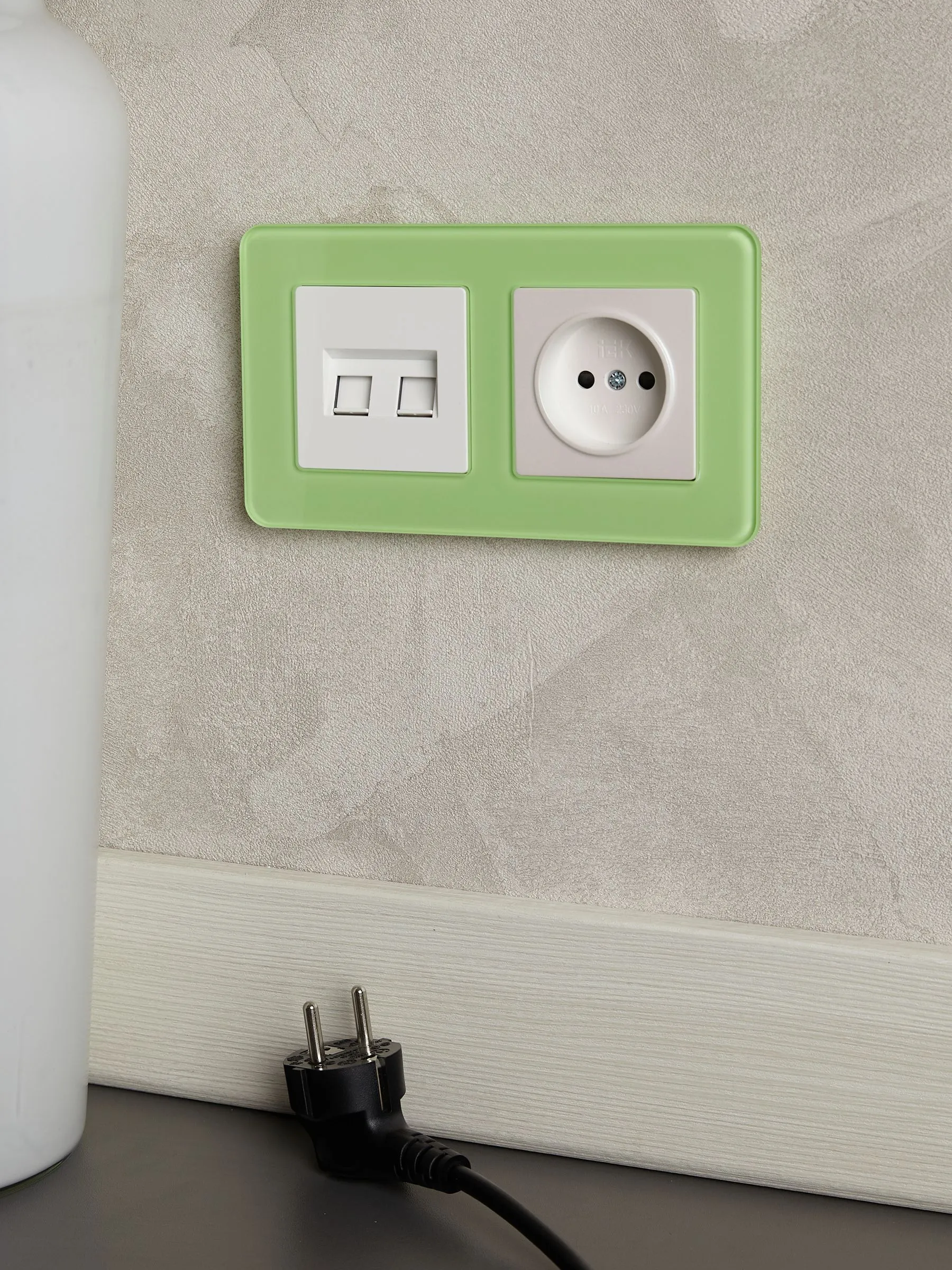 BRITE Рамка 2-местная РУ-2-2-Бр стекло эко грин RE IEK - Фото 5