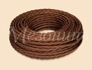 Провод монтажный витой ПВХ 3х1,5мм, цвет - шоколад (бухта 5м), ТМ "МЕЗОНИНЪ" GE70113-17 GE70103-17