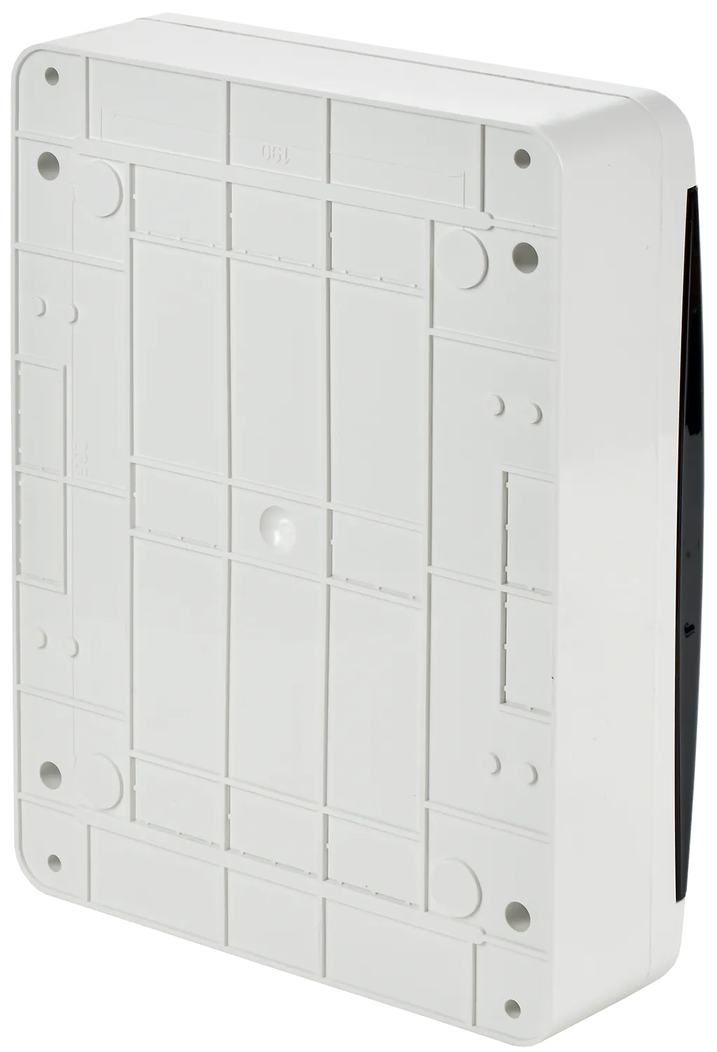 TEKFOR Корпус пластиковый БЕЛЫЙ ЩРН-П-24, IP41 черная прозрачная дверь IEK - Фото 6