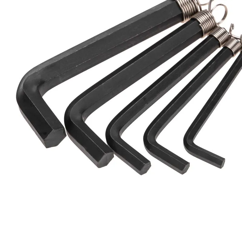 Набор ключей имбусовых HEX KRANZ 1,5-10 мм, CrV, 10 шт., оксидированные, на кольце - Фото 3