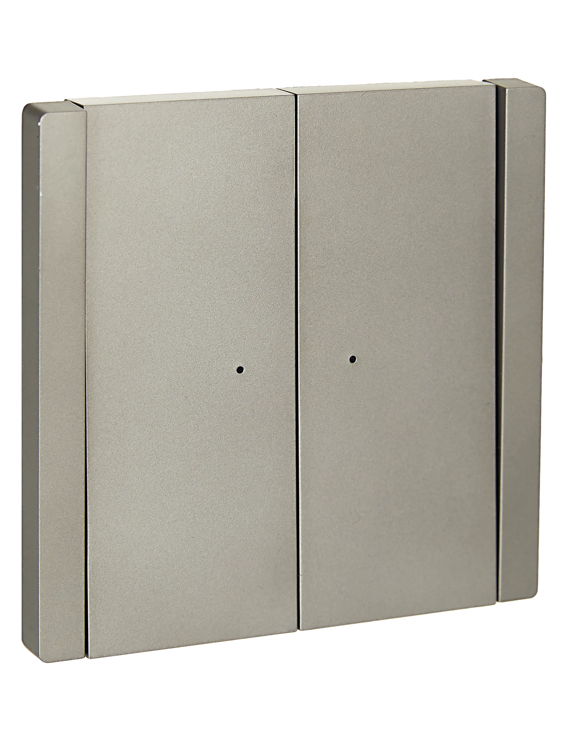 FORTE&PIANO Выключатель 2-клавишный с индикацией 10А FP506 сталь IEK 