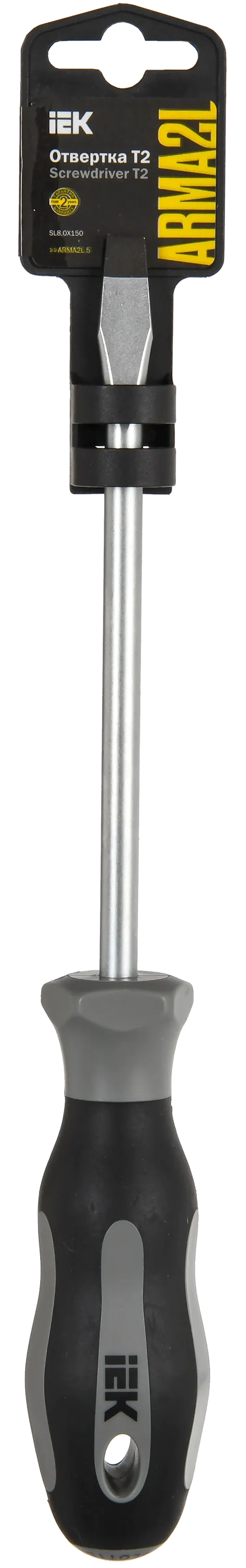 ARMA2L 5 Отвертка SL8,0х150 Т2 IEK - Фото 2