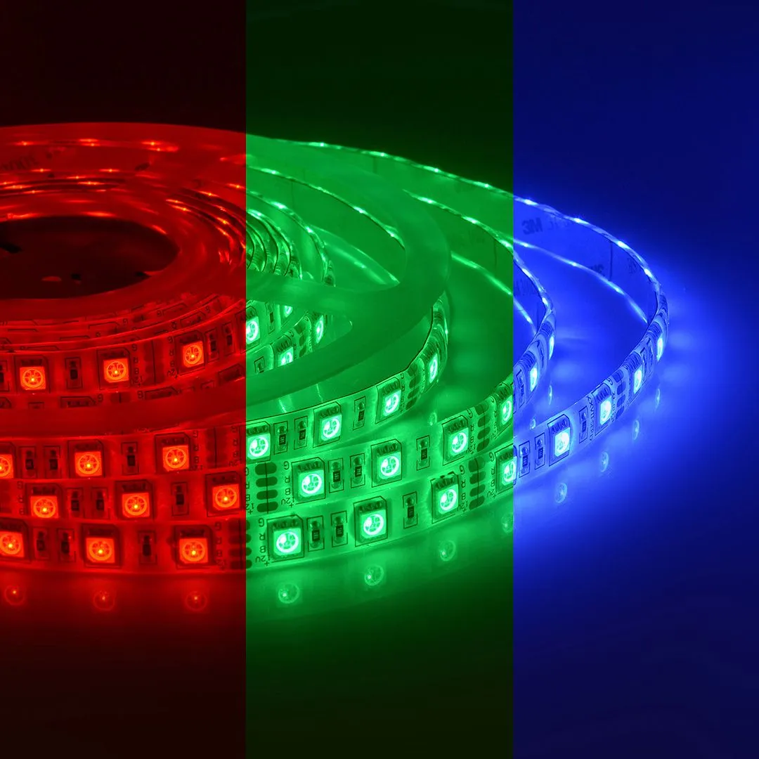 Лента светодиодная СТ smd5050 60д/м 12В IP65 5м RGB Apeyron