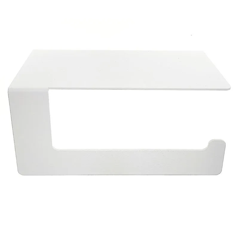 Держатель для туалетной бумаги с полкой хранения, белый REXANT