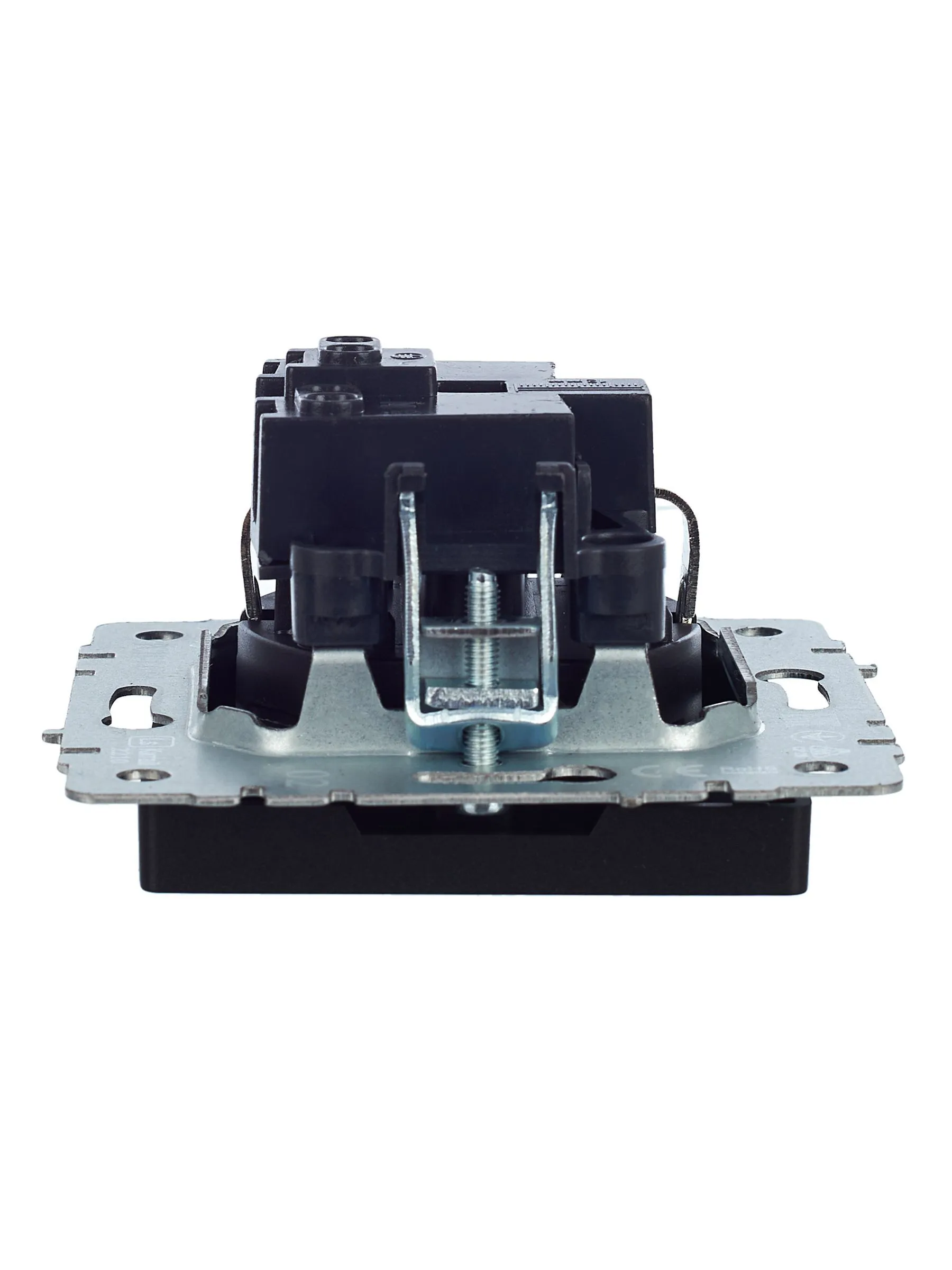 BRITE Розетка 1-местная с заземлением без защитных шторок 16А РС11-1-0-БрЧ черный IEK - Фото 2