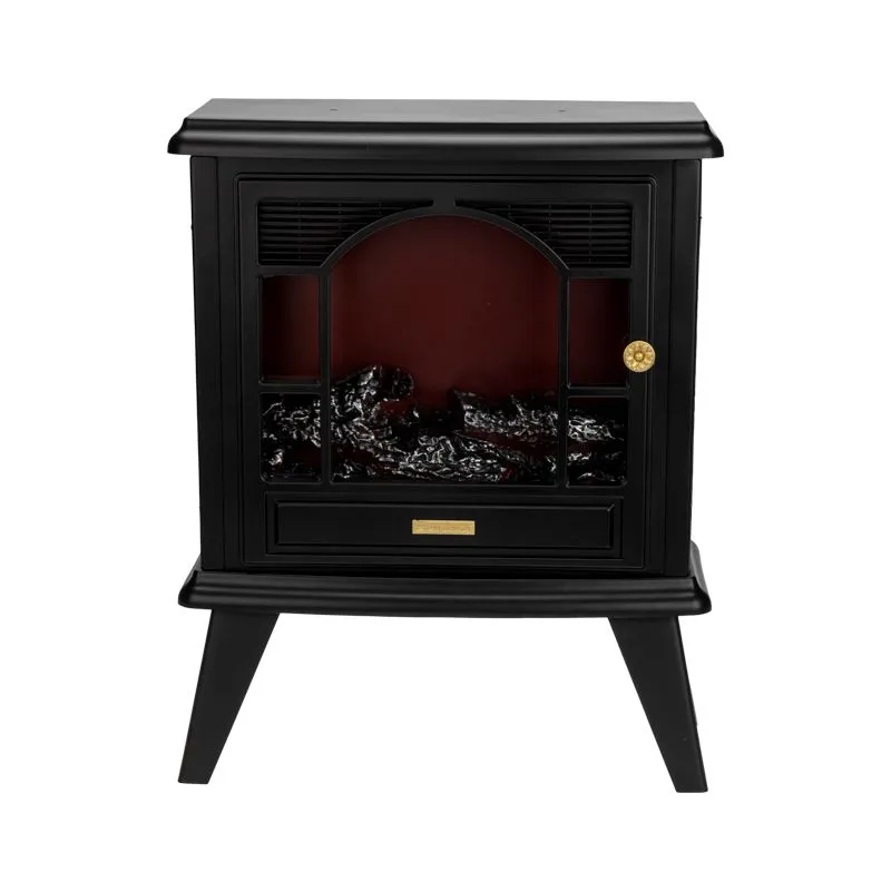 Светодиодный камин Гранд Шале с эффектом живого огня 45х18х56см, работает от батареек 3хС (в комплект не входят) или от USB (в комплекте), черный - Фото 4