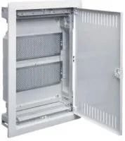 Щит cкрытой установки Multimedia, (506х348х89) IP-30 // Hager - Volta (Белая дверь с перфорацией) VU24NWB