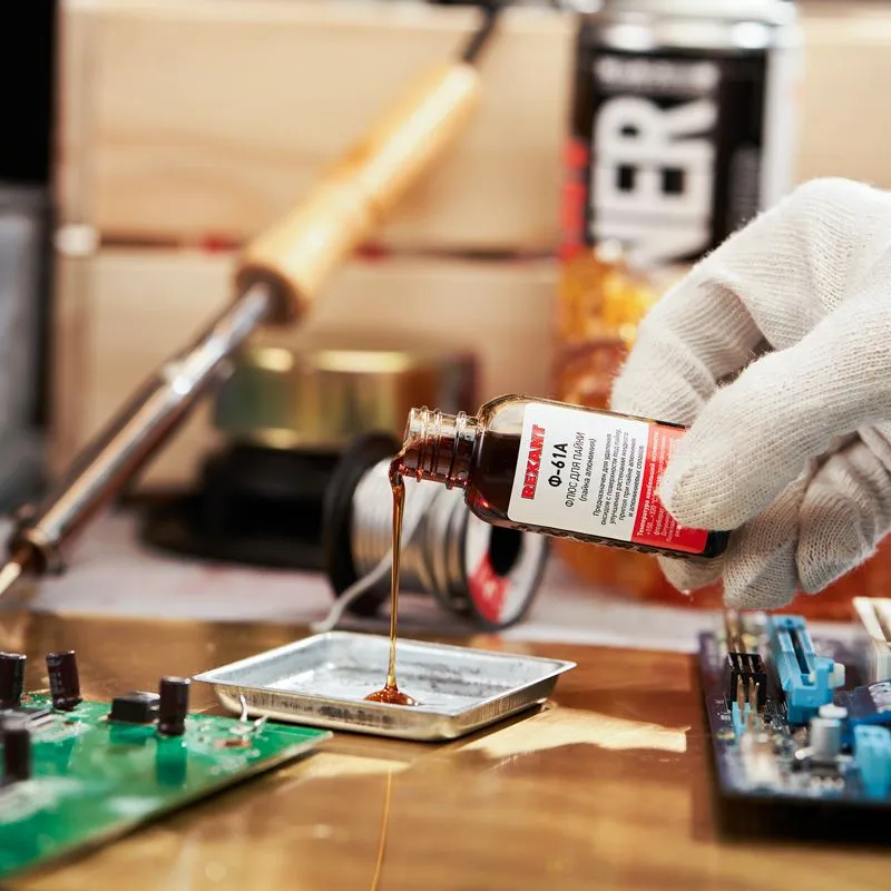 Флюс для пайки, Ф-61А (пайка алюминия), 30мл, флакон REXANT - Фото 4