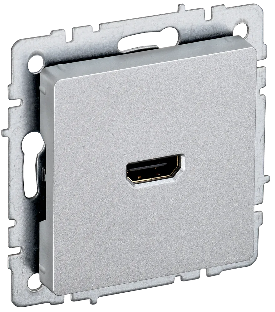 BRITE Розетка HDMI РHDMI-0-БрА алюминий IEK BR-H10-K47