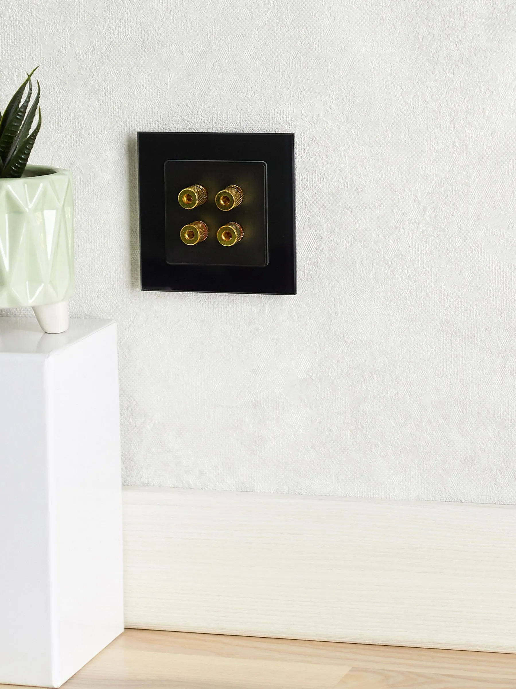 BRITE Аудиорозетка 4-местная РА10-БрЧ черный IEK - Фото 7