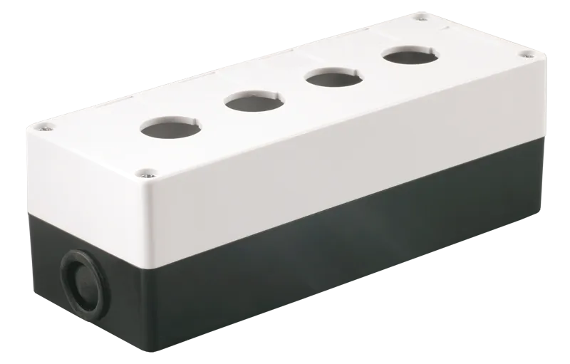 Корпус поста КП104 для кнопок управления 4 места белый IEK