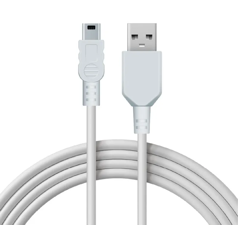 Кабель USB-A – mini USB, 1А, 1,8м, ПВХ, белый REXANT 18-1134