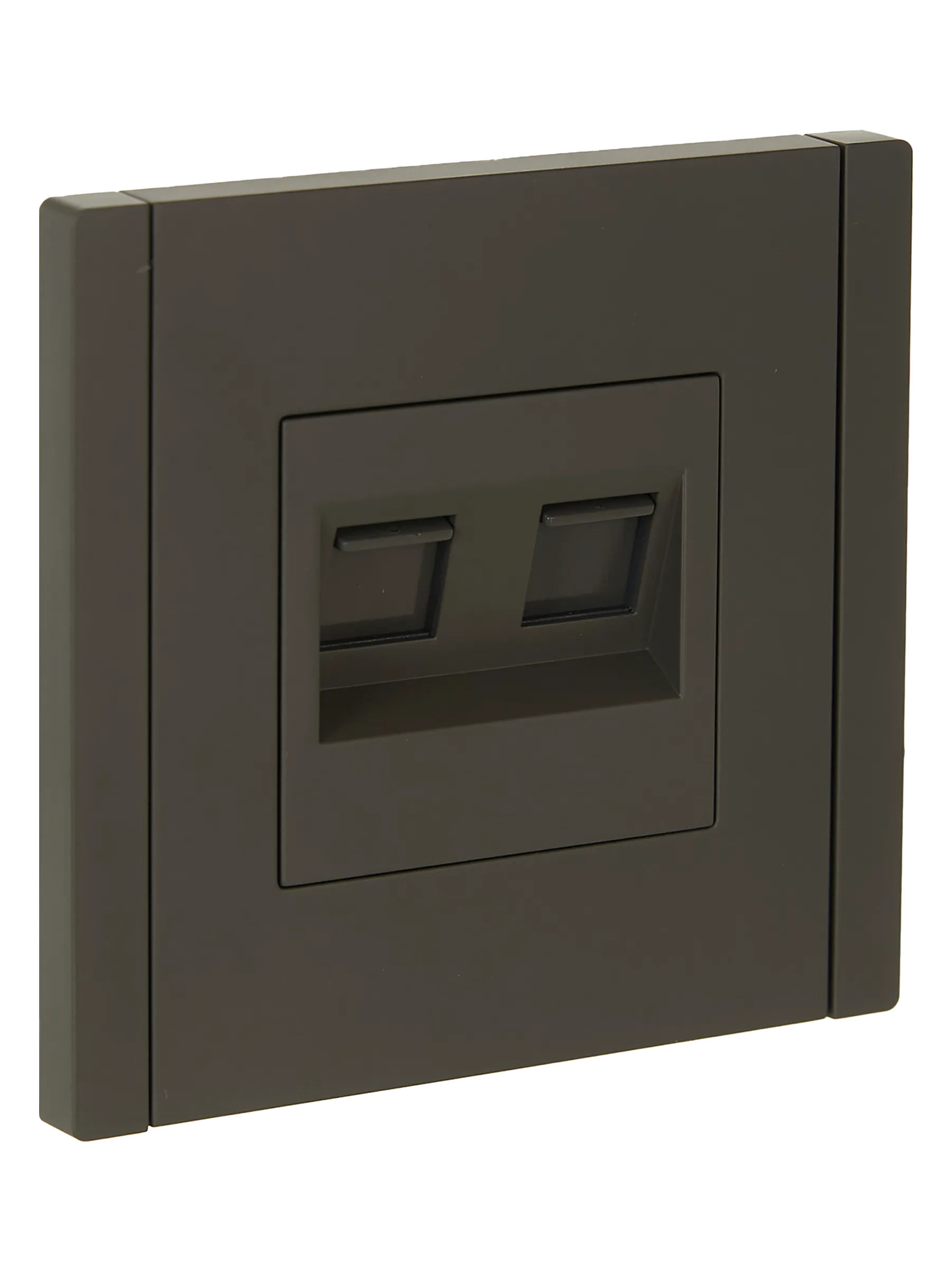 FORTE&PIANO Розетка компьютерная двойная RJ45 кат.5E FP333 серый IEK FP-K20-1-K03