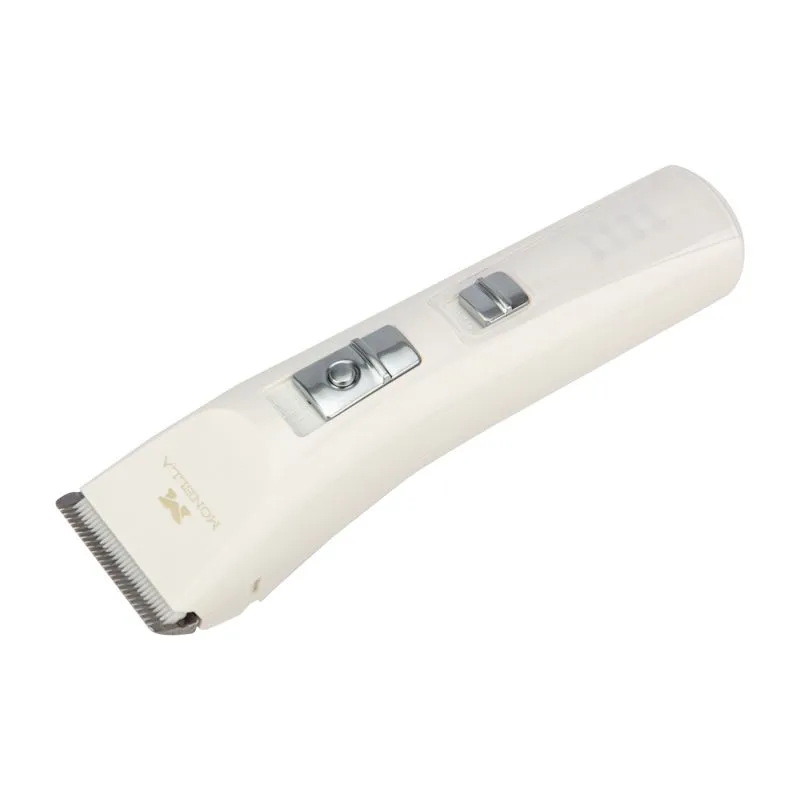Машинка для стрижки домашних животных со светодиодным индикатором 3,7 В, белая