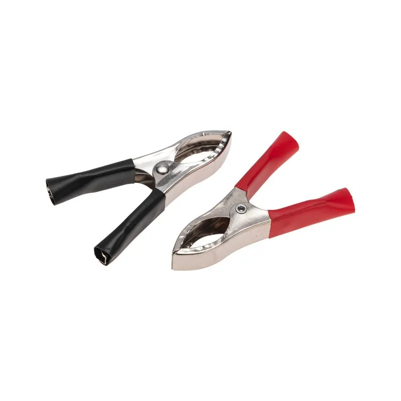 Зажим крокодил, длина 75мм, ток 30A, 2 шт., пакет БОПП REXANT 16-0015-9