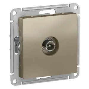 Розетка телевизионная оконечная TV AtlasDesign 1дБ механизм шампань SE ATN000591 1240344