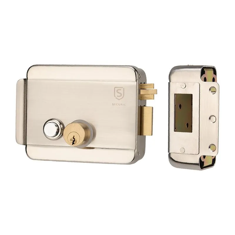 Замок электромеханический накладной универсальный  SC-20, с возможностью блокировки кнопки открывания 45-0909