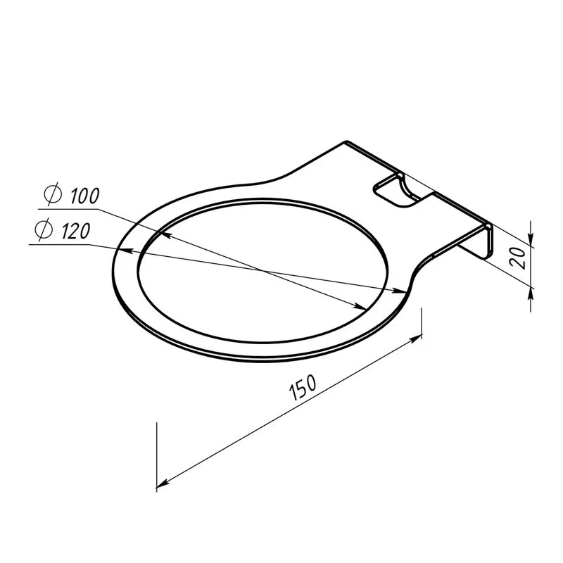 Кронштейн для колонок, настенный, черный REXANT - Фото 4