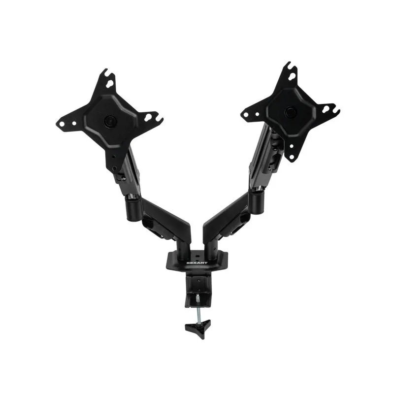 Кронштейн для двух мониторов 13"-32", настольный с газлифтом, серия PROFI REXANT - Фото 2