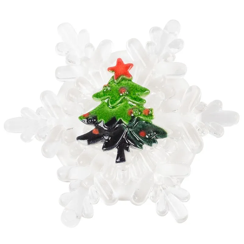 Елочка на снежинке RGB 5,5x5,5 см - Фото 3