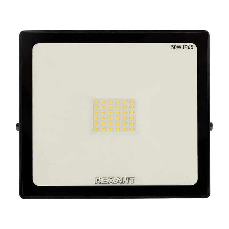 Прожектор светодиодный СДО 50Вт 4000Лм 6500К холодный свет, черный корпус REXANT - Фото 3