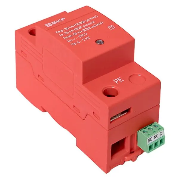 УЗИП Класс 1 Iimp 25kA (10/350μs) 1P EKF - Фото 8