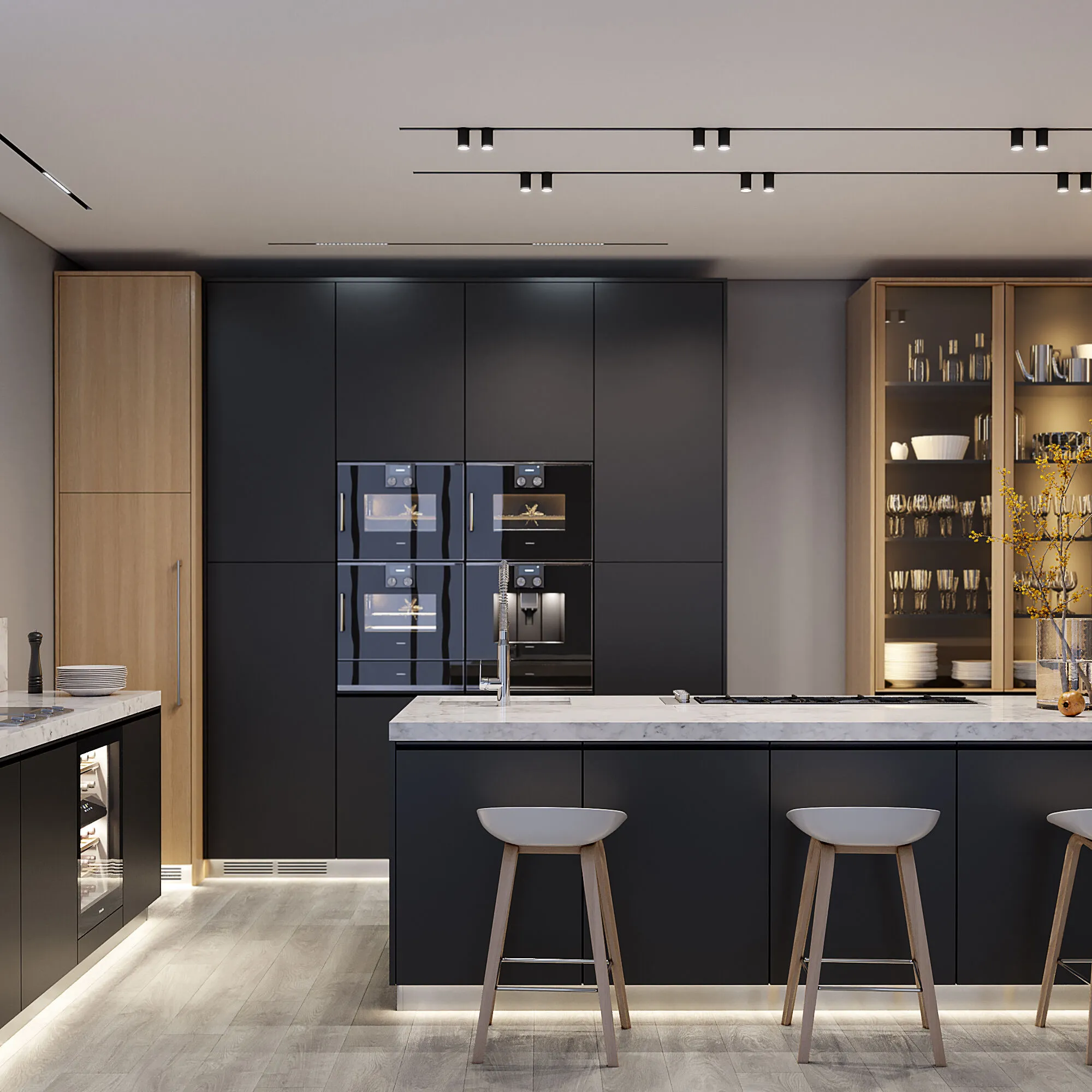 Slim Magnetic R06 Трековый светильник 10W 4200K Ringe (черный/серебро) 85506/01 Elektrostandard - Фото 3