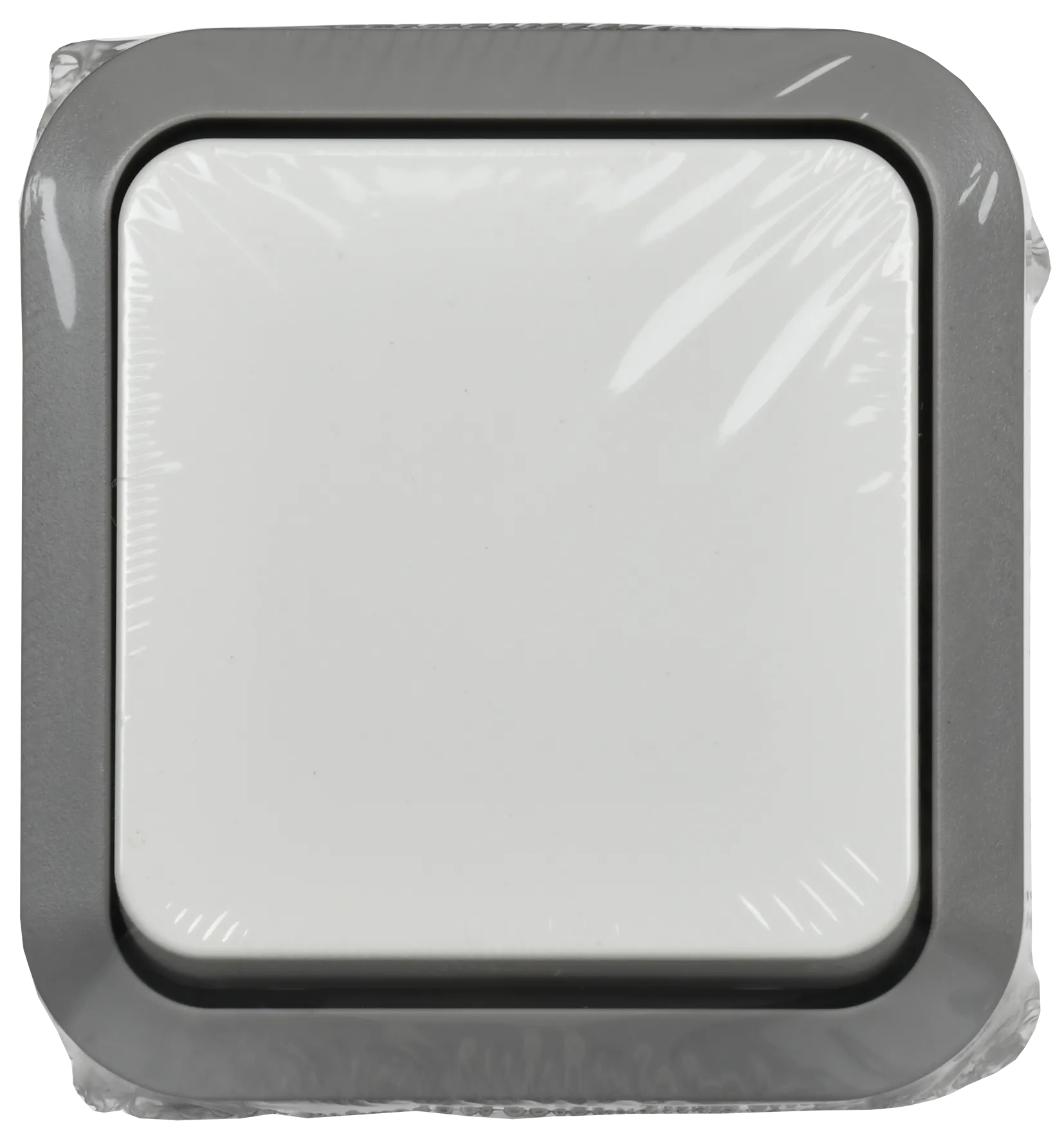 TORS Выключатель двухполюсный одноклавишный 10А IP55 TS211 серо-белый IEK - Фото 2