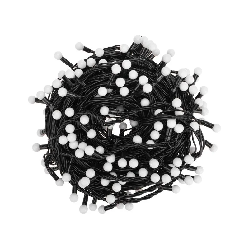 Гирлянда светодиодная Мультишарики Ø13мм 20м 200 LED RGB черный ПВХ IP65 быстрая смена цвета 230В нужен блок 303-500 NEON-NIGHT - Фото 4