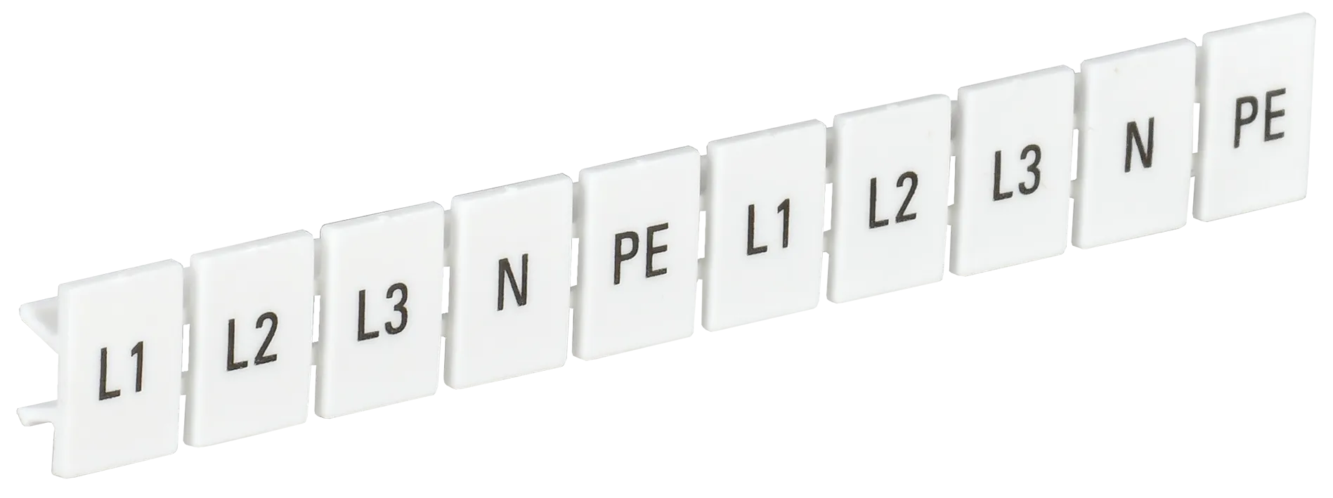 Маркеры для КПИ-6мм2 с символами "L1, L2, L3, N, PE" IEK