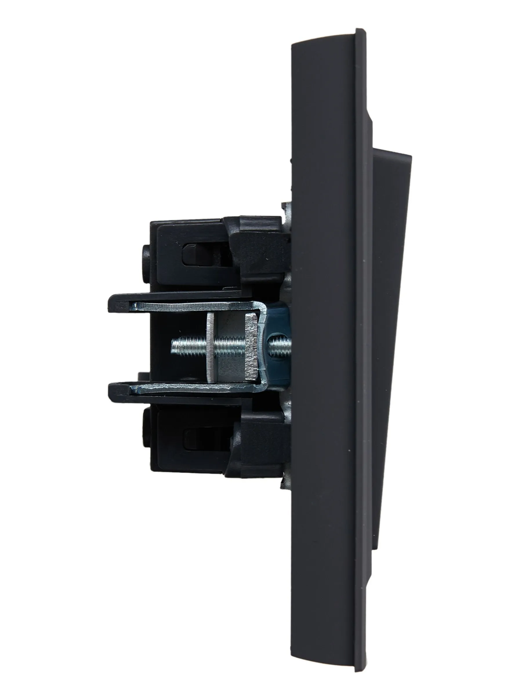 BRITE Выключатель 2-клавишный 10А в сборе ВСР10-2-0-БрГ графит IEK - Фото 6