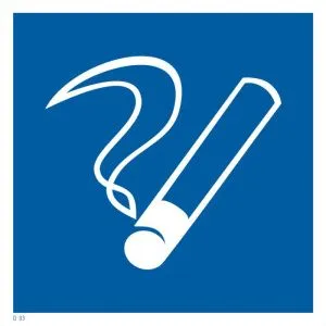 Знак пластик D03 "Место курения" (200x200) EKF pn-d-03