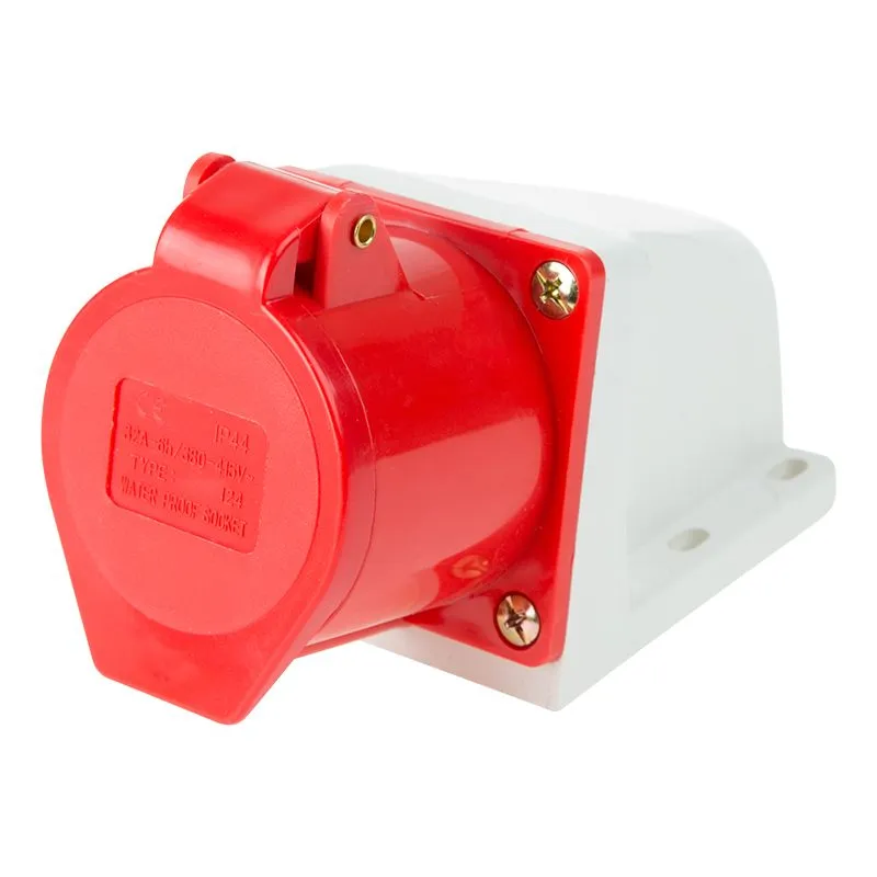 Розетка 124 стационарная 3Р+РЕ 32А 380В IP44 REXANT - Фото 2