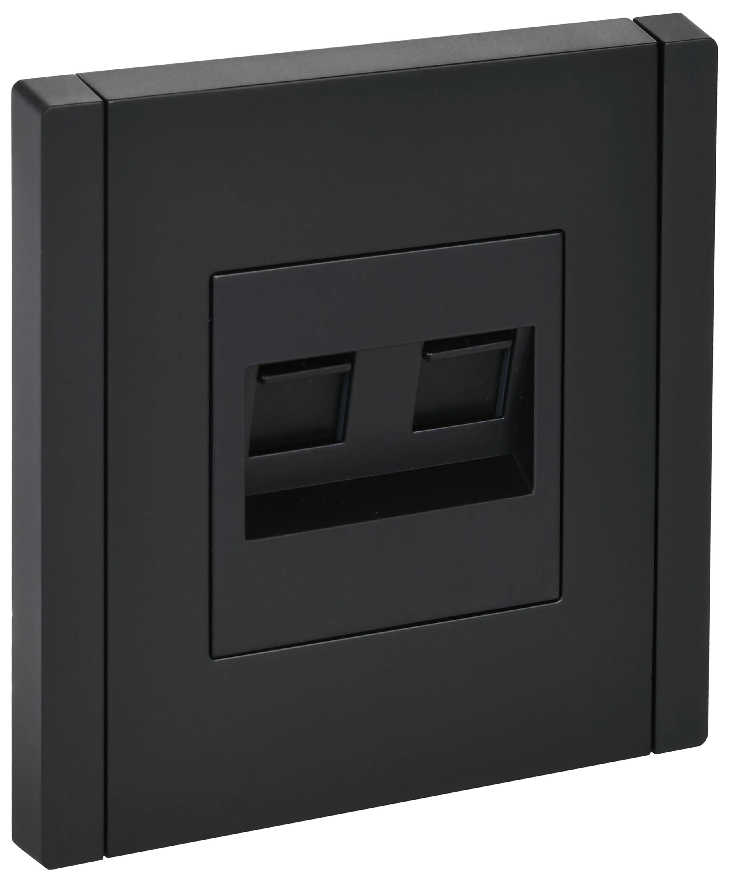 FORTE&PIANO Розетка компьютерная двойная RJ45 кат.5E FP133 черный IEK