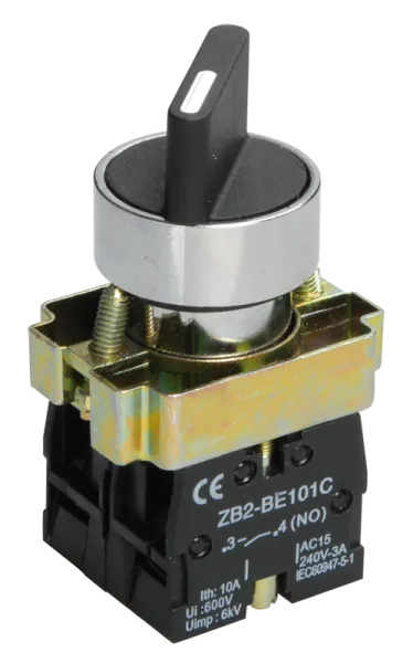 Переключатель LAY5-BD25 на 2 положения "I-0" стандартная ручка NO+NC IEK