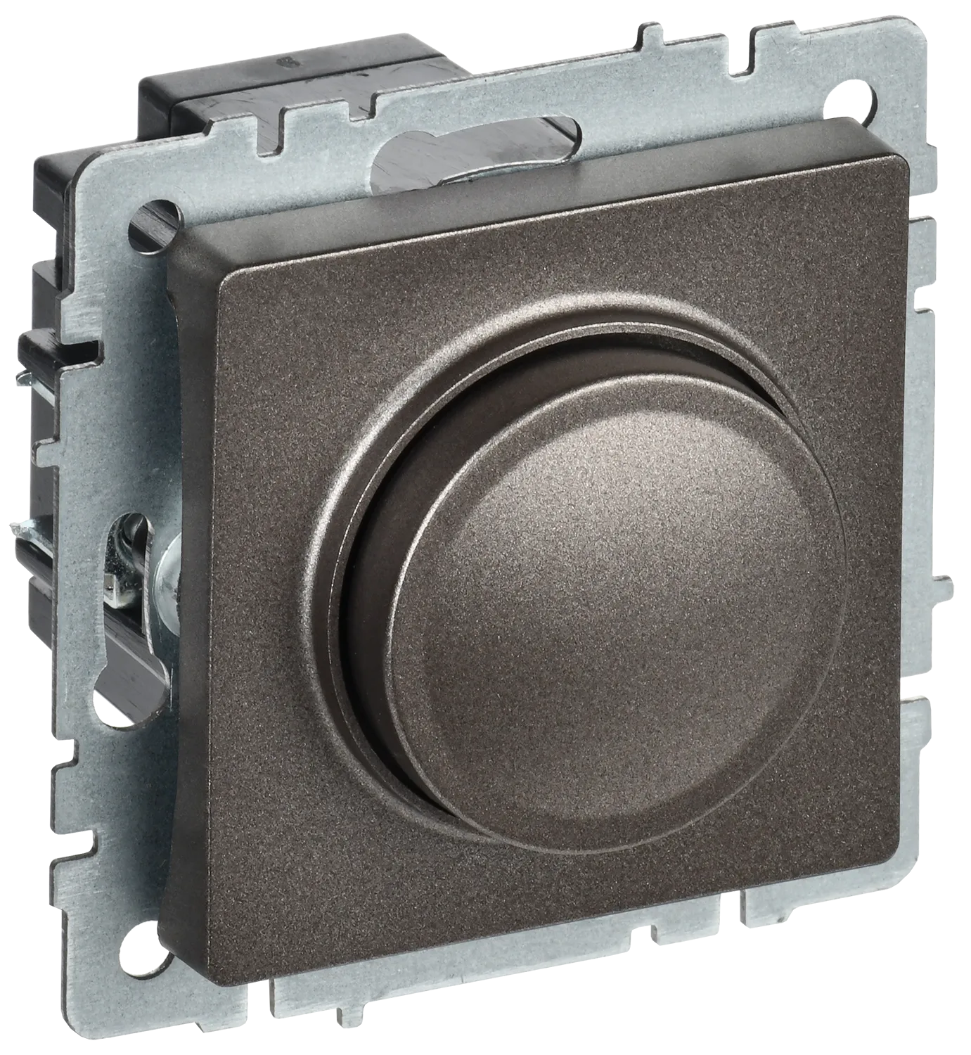 BRITE Светорегулятор поворотно-нажимной 600Вт СС10-1-0-БрТБ темная бронза IEK BR-D20-0600-K45